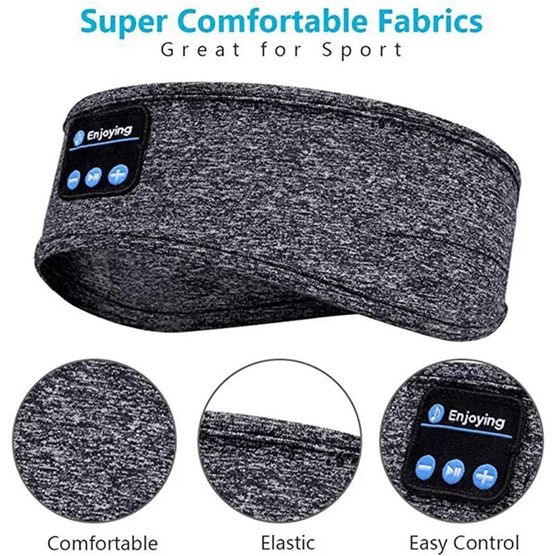Wireless Bluetooth Speaker Headscarf Wireless Music Sleep Headset Sports Headband Built-in Sleep Music Eye Mask Travel Headset