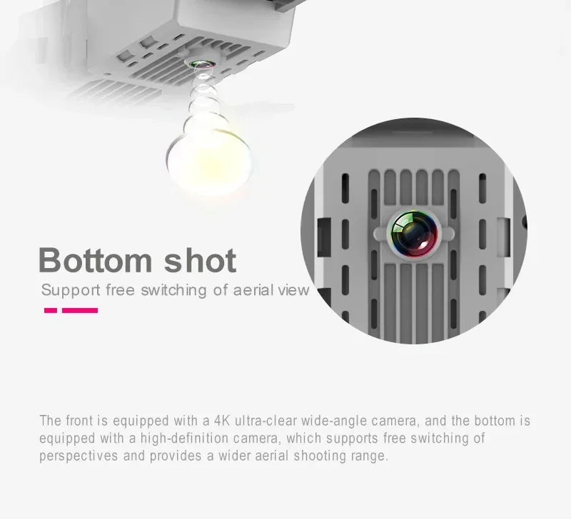 E88Pro4K DroneWiFi FPV HD Camera/Foldable RC Quadcopter/Altitude Hold/360° Flips/Headless Mode/Ideal Gift for Kids&Beginners